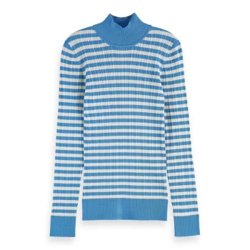 image of Scotch and Soda Stripe Jumper - Blue