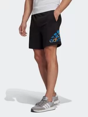 Image of adidas Essentials French Terry Camo Print Shorts, Black Size XL Men