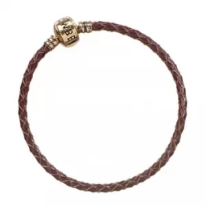 Image of Harry Potter Brown Leather Charm Bracelet 21cm