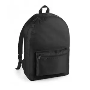 image of Bagbase Packaway Backpack (One Size) (Black)