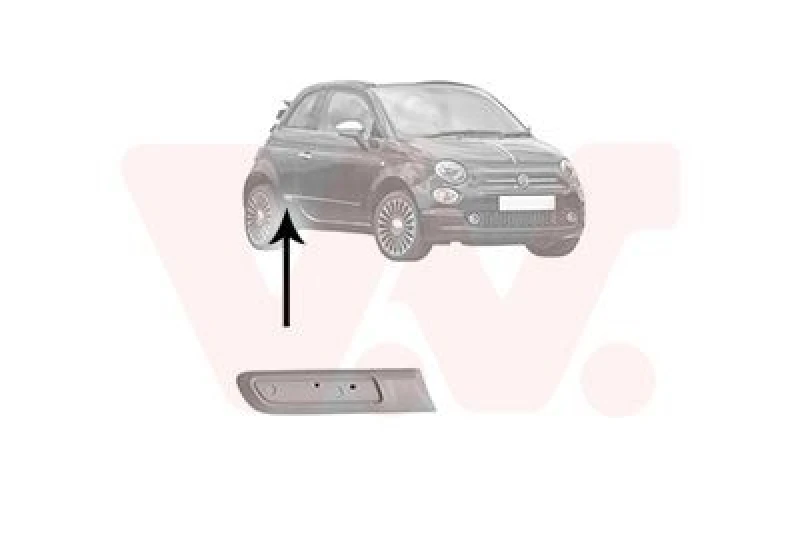 Image of VAN WEZEL Trim / Protective Strip, sidewall VAN WEZEL 1604430