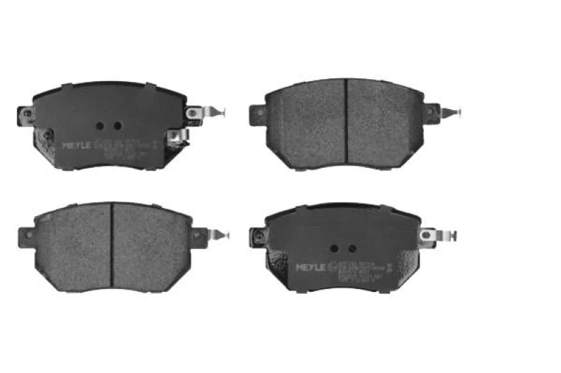Image of MEYLE 025 240 5615/W Brake pad set Front Axle, incl. wear warning contact, Original Quality, with anti-squeak plate Brake Pad Set,disc brake (402)