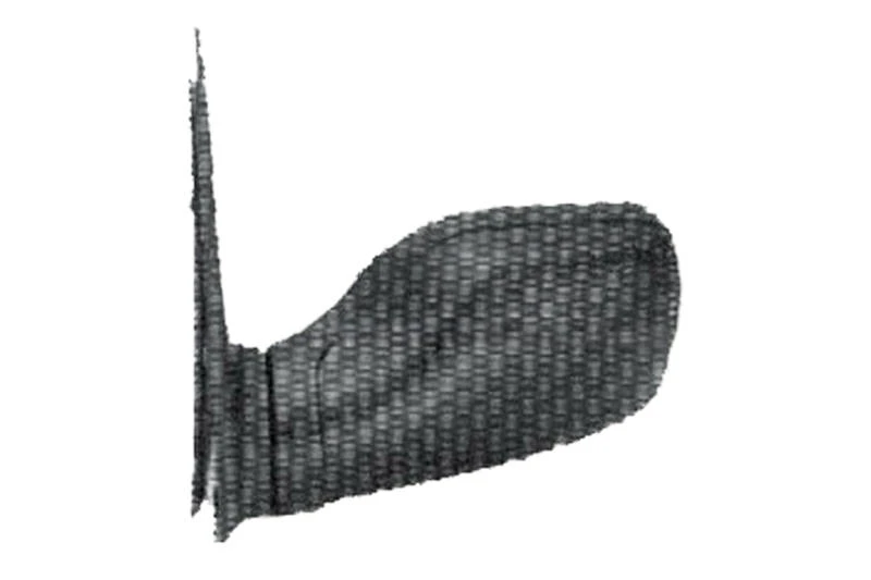 Image of PRASCO PG0057114 Wing mirror Left, black, Manual, Internal Adjustment Outside Mirror (50)