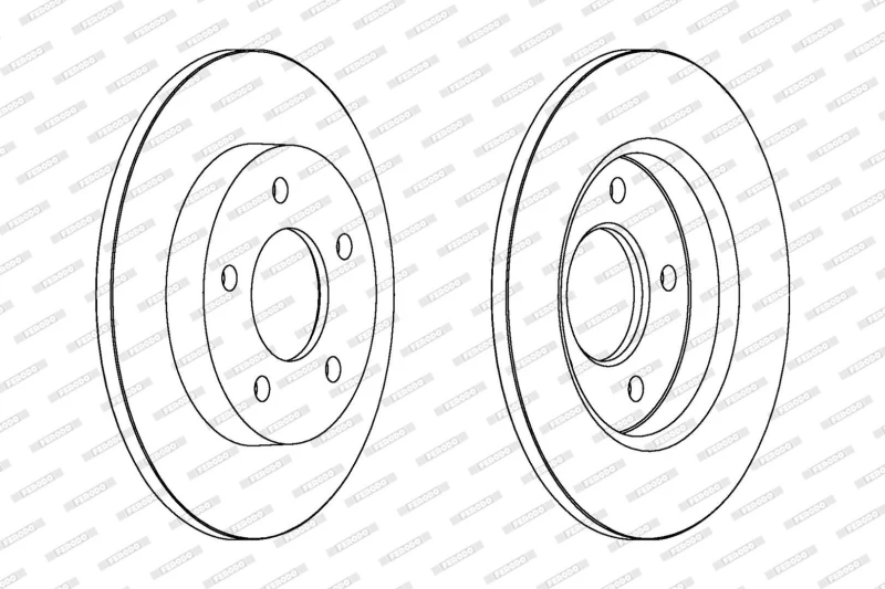 Image of Brake disc FERODO DDF1420C