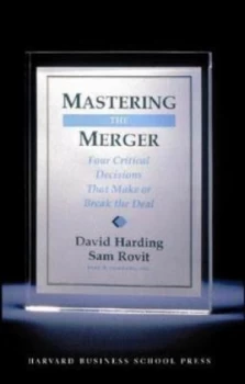 Image of Mastering the Merger by David Harding Hardback