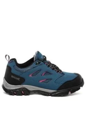 Image of Regatta Holcombe Iep Low Walking Boot, Blue, Size 5, Women