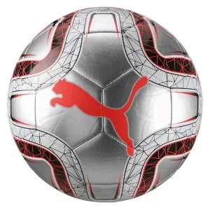 Image of Puma Final 6 MS Training Football - Silver/Grey/Red 3