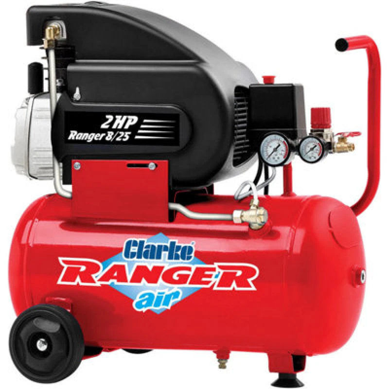 Image of Clarke International Clarke Ranger 8/25 7Cfm 24 Litre 2Hp Air Compressor (230V)