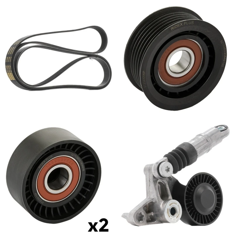 Image of RIDEX PLUS 542R1202P V-ribbed belt set V-Ribbed Belt Set (542)