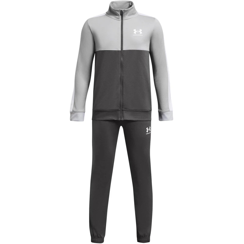 Image of Under Armour Colour Block Knit Tracksuit Junior - Grey Grey 11 - 12 Years