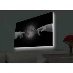 Image of 4570HDACT-085 Multicolor Decorative LED Lighted Canvas Painting