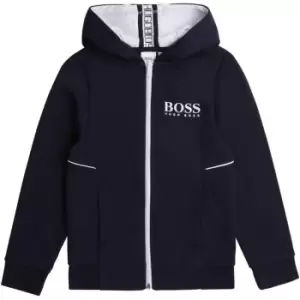 Boss Fleece tracksuit cardigan - Blue