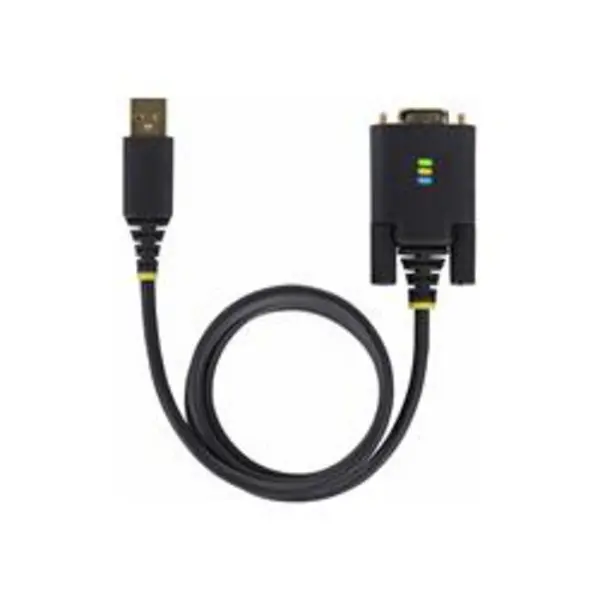 image of StarTech.com 3ft (1m) USB to Null Modem Serial Cable 1P3FFCNB-USB-SERIAL