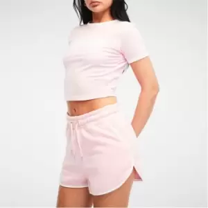 Missguided Drawstring Runner Shorts - Pink