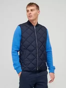 Image of Superdry Studios Gilet, Navy, Size S, Men