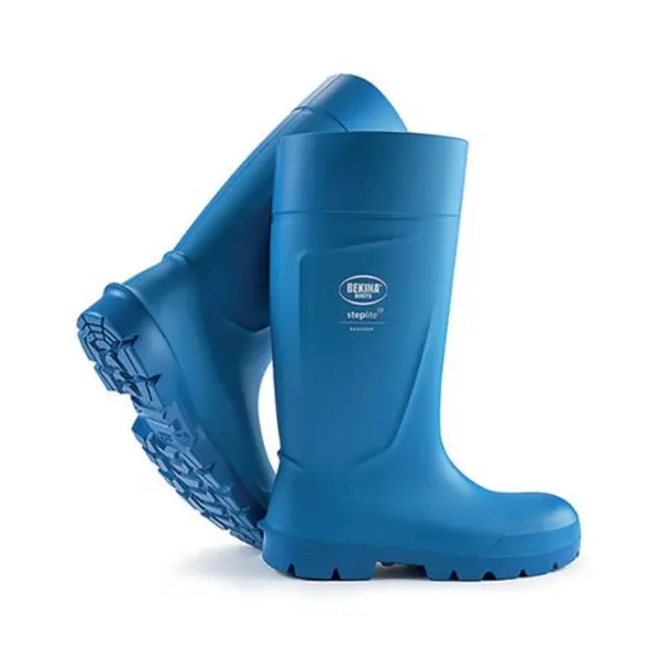 Image of Steplite Bekina Steplite Easygrip Steel Toe Cap Neotane S4 Safety Boots 1 Pair Blue 06.5 BNPAN3P535306.5