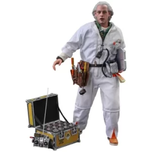 image of Hot Toys Back to the Future Movie Masterpiece Action Figure 1/6 Doc Brown (Deluxe Version) 30cm