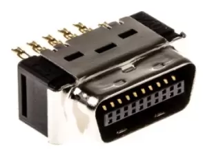 image of 3M 101 20 Way Cable Mount D-sub Connector Plug, 2.54mm Pitch