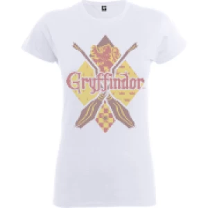 Image of Harry Potter Gryffindor Womens White T-Shirt - L - White