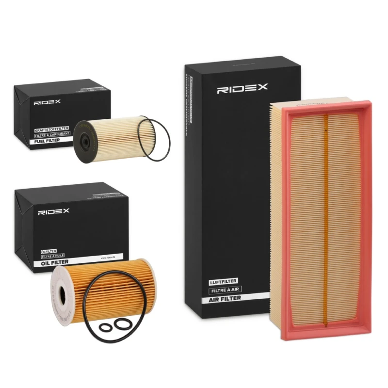 Image of RIDEX 4055F7732 Filter Set with gaskets/seals Filter Set (4055)