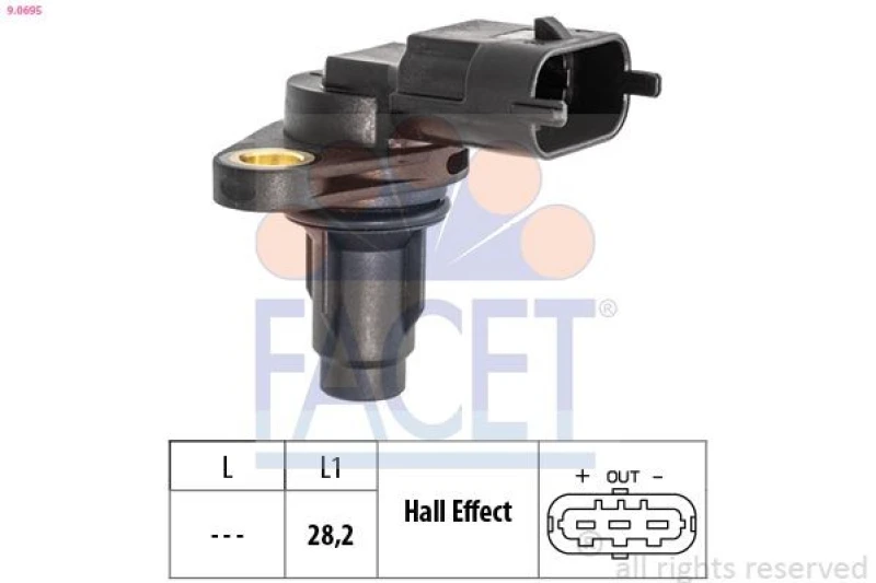Image of FACET Camshaft position sensor FACET 9.0695