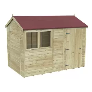 image of 10' x 6' Forest Premium Tongue & Groove Pressure Treated Reverse Apex Shed (3.06m x 1.98m)