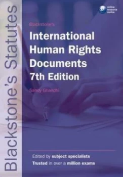 Image of Blackstones International Human Rights Documents by Sandy Ghandhi Paperback