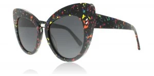 Stella McCartney SC0037S Sunglasses Multicolour Black Grey 005 54mm