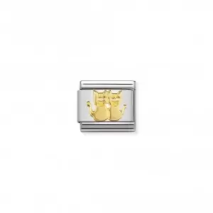 Image of Composable Classic Animals 18K Gold Cats Link 030112/13