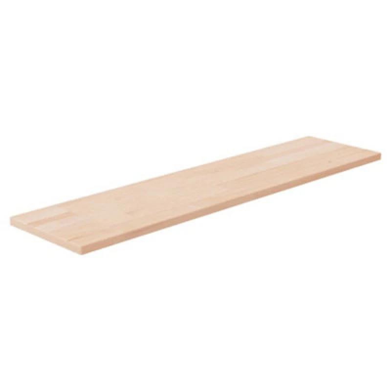 Image of Vidaxl Shelf Board 80X20X1.5cm Untreated Solid Wood Oak