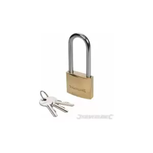 image of Brass Padlock Long Shackle 40mm MSS03L - Silverline