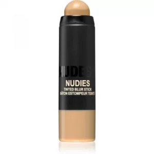 image of Nudestix Nudies Tinted Blur Stick Corrector Stick for Natural Look Shade Medium 5 6 g