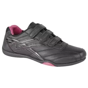 Image of Dek Womens/Ladies Raven 3 Touch Fastening Trainers (5 UK) (Black/Fuchsia)