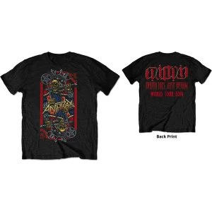 Image of Anthrax - Evil King World Tour 2018 Mens Large T-Shirt - Black