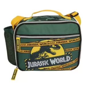 image of Jurassic World Girls Camo Lunch Box (One Size) (Forest Green/Yellow)