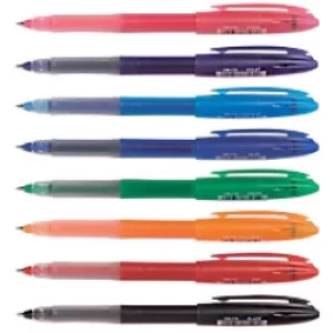 Original Uni Ball Signo UM 170 Gelstick Rollerball Pen Line Width 0.4mm Tip Width 0.7mm Assorted Pack of 8 Pens