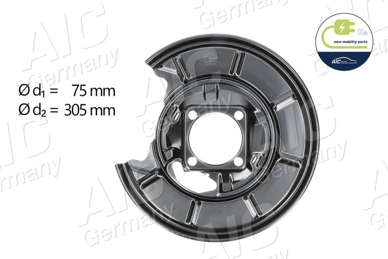 Image of Brake disc backing plate AIC 55686
