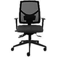 Image of Energi-24 Office Seating Basic Tilt Ergonomic Office Chair with 3D Armrest and Adjustable Seat Mesh Fabric ME500 Black