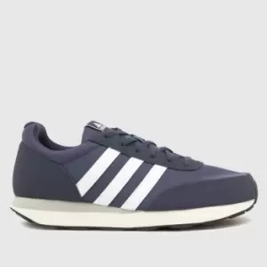 Image of Adidas Run 60s 3.0 Trainers In Navy & White