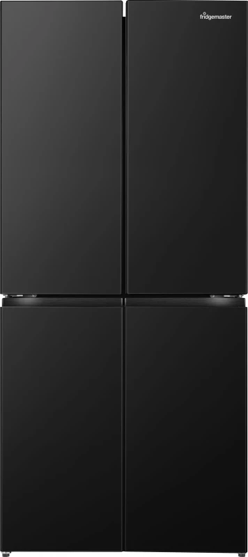 Image of Fridgemaster American Cross Door MQ79395EB Total No Frost American Fridge Freezer - Black - E Rated, Black