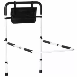 Image of HOMCOM Height Adjustable Safety Bed Rail White