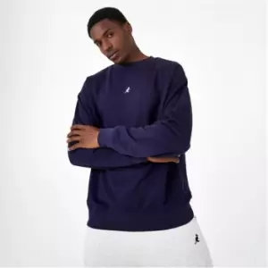 Image of Kangol Logo Crew Neck Sweatshirt - Purple