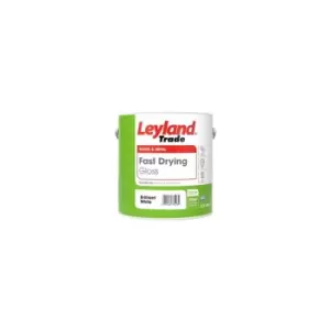 Image of Leyland - Trade Fast Drying Gloss Paint - Brilliant White - 750ml - Brilliant White