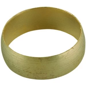 Image of Wickes Compression Brass Olives - 22mm Pack of 5