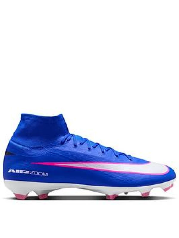 Image of Nike Zoom Mercurial Superfly 10 Pro Adults Firm Ground Football Boots - Blue Male 10