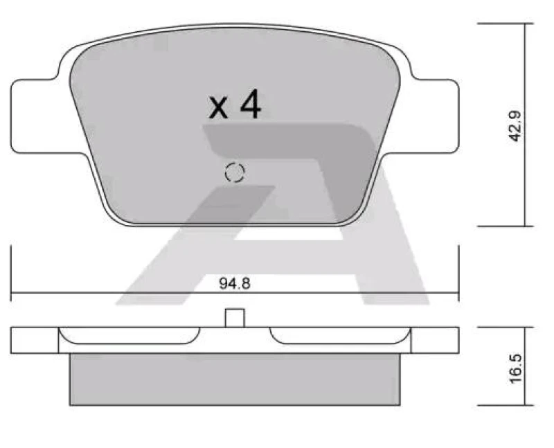 Image of AISIN Brake pad set AISIN BPFI-2003