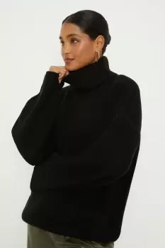 image of Roll Neck Chunky Jumper