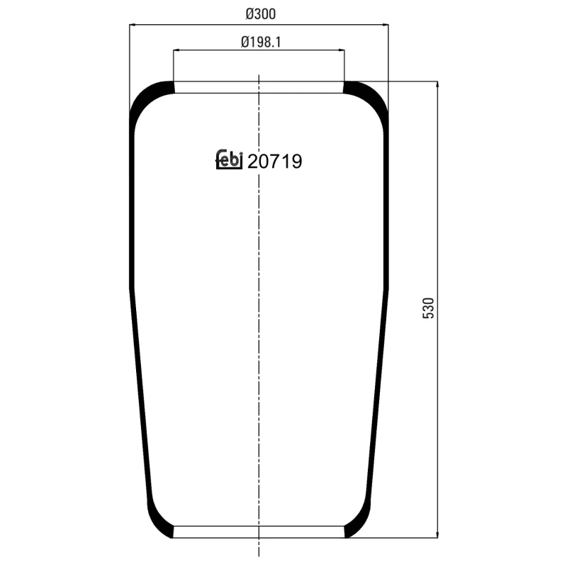 Image of FEBI BILSTEIN 20719 Boot, air suspension Boot,air suspension (324)