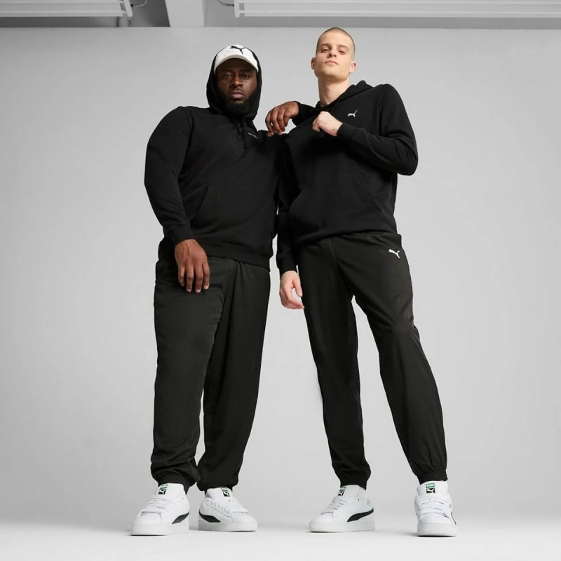 Image of Puma Essential Woven Sports Joggers Black Polyester L