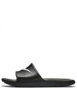 Image of Nike Kawa Shower Sliders - Black/White, Size 7, Men